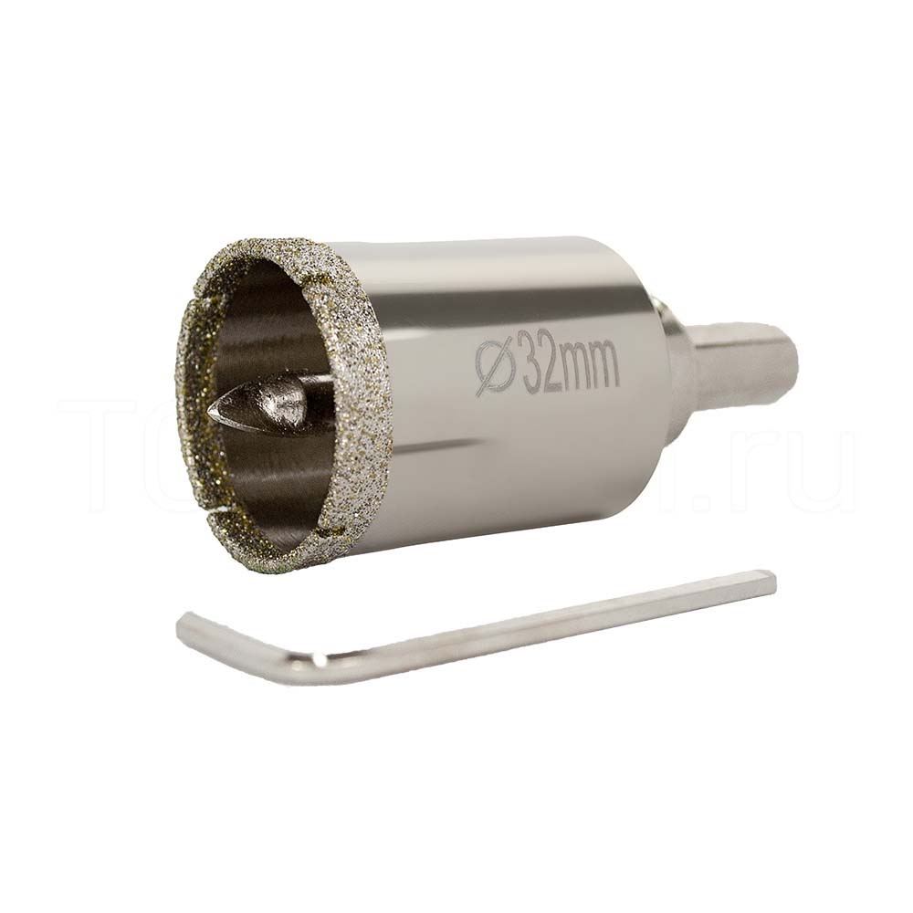 Diamond core drill bit (with Center Alloy Drill) - Standard 32mm
