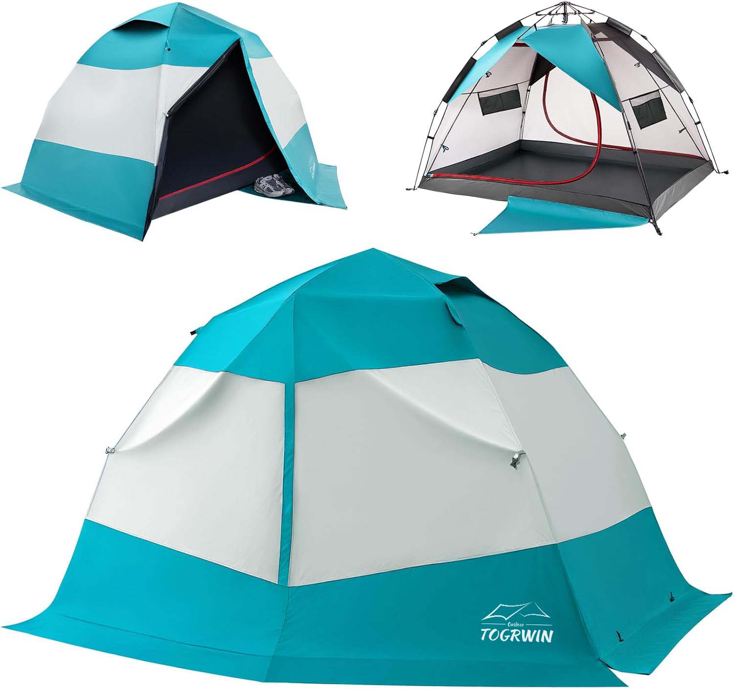 Torgwin camping tent 2 Person, Waterproof & Blackout Double Layer Pop Up Outdoor Tent