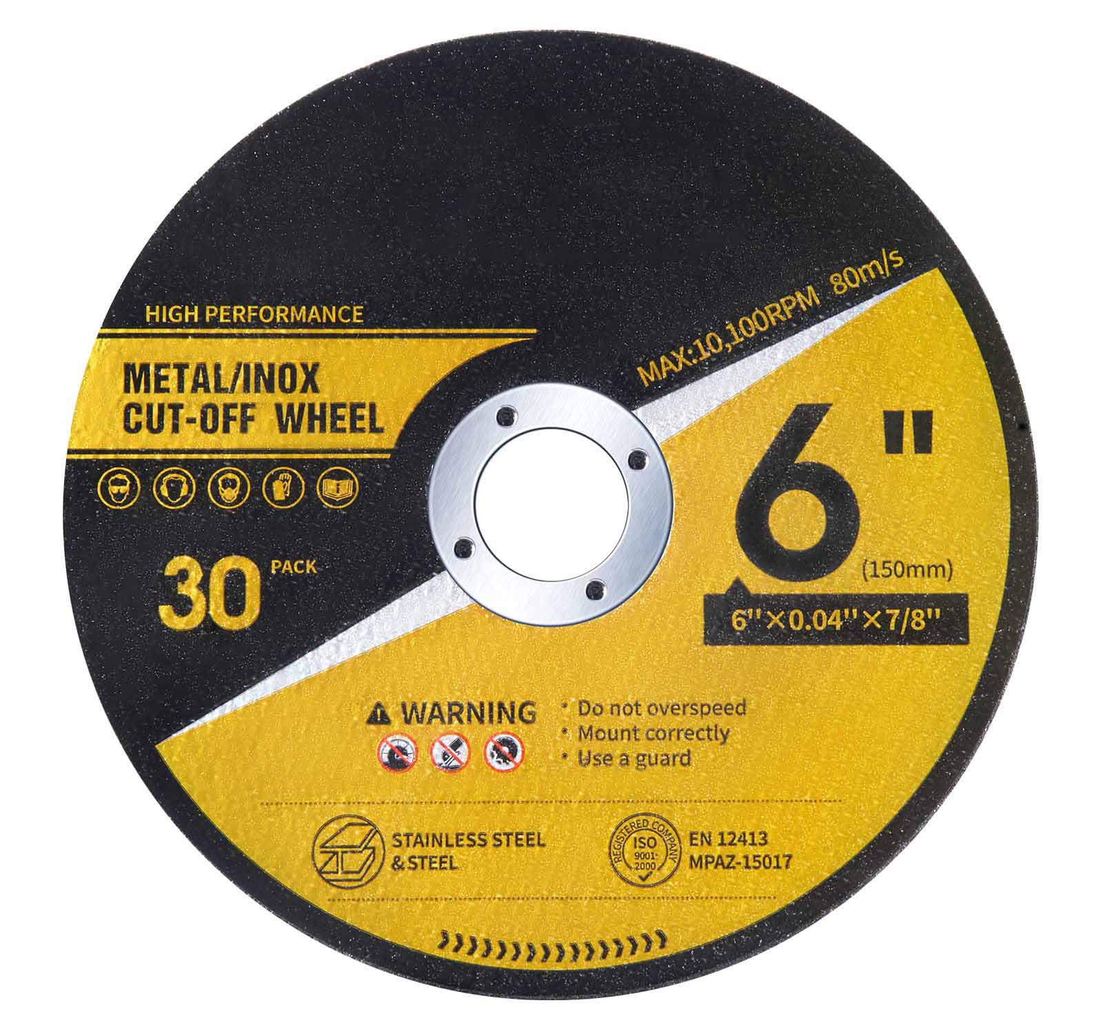 Torgwin Resin Cutting Discs for cutting iron